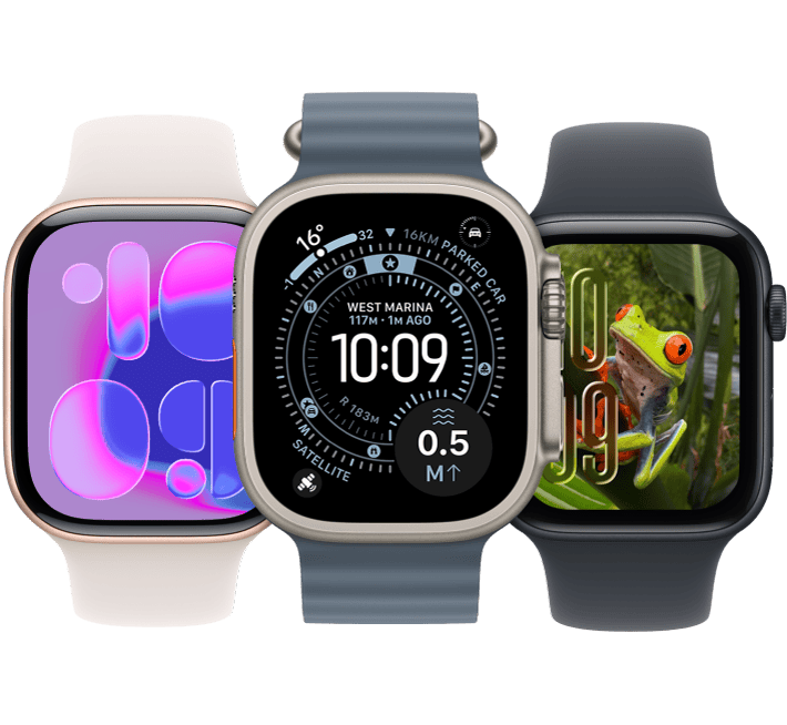 Apple Watch showing MAX Peptide AI health metrics