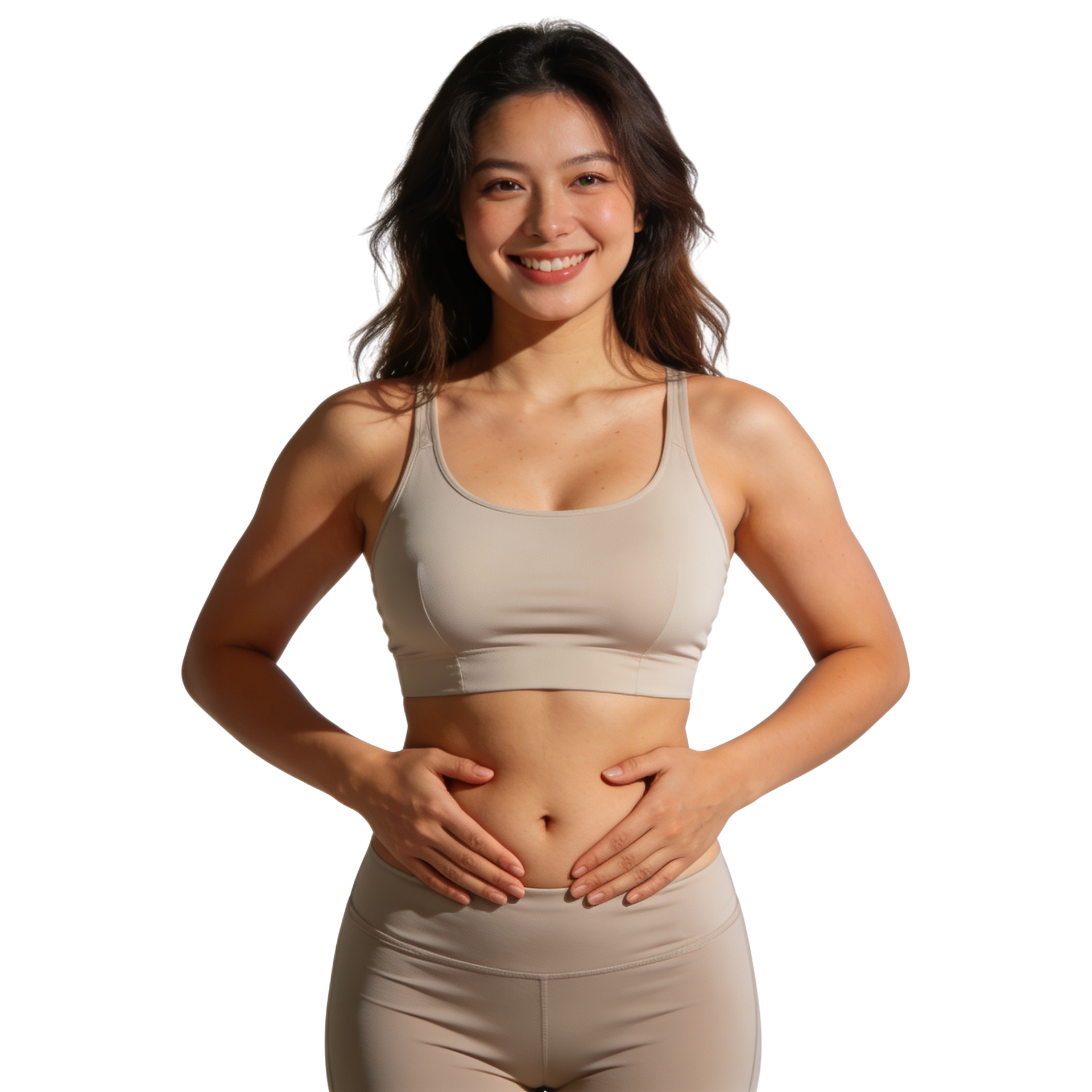 Peptides AI results dashboard showing body composition and progress