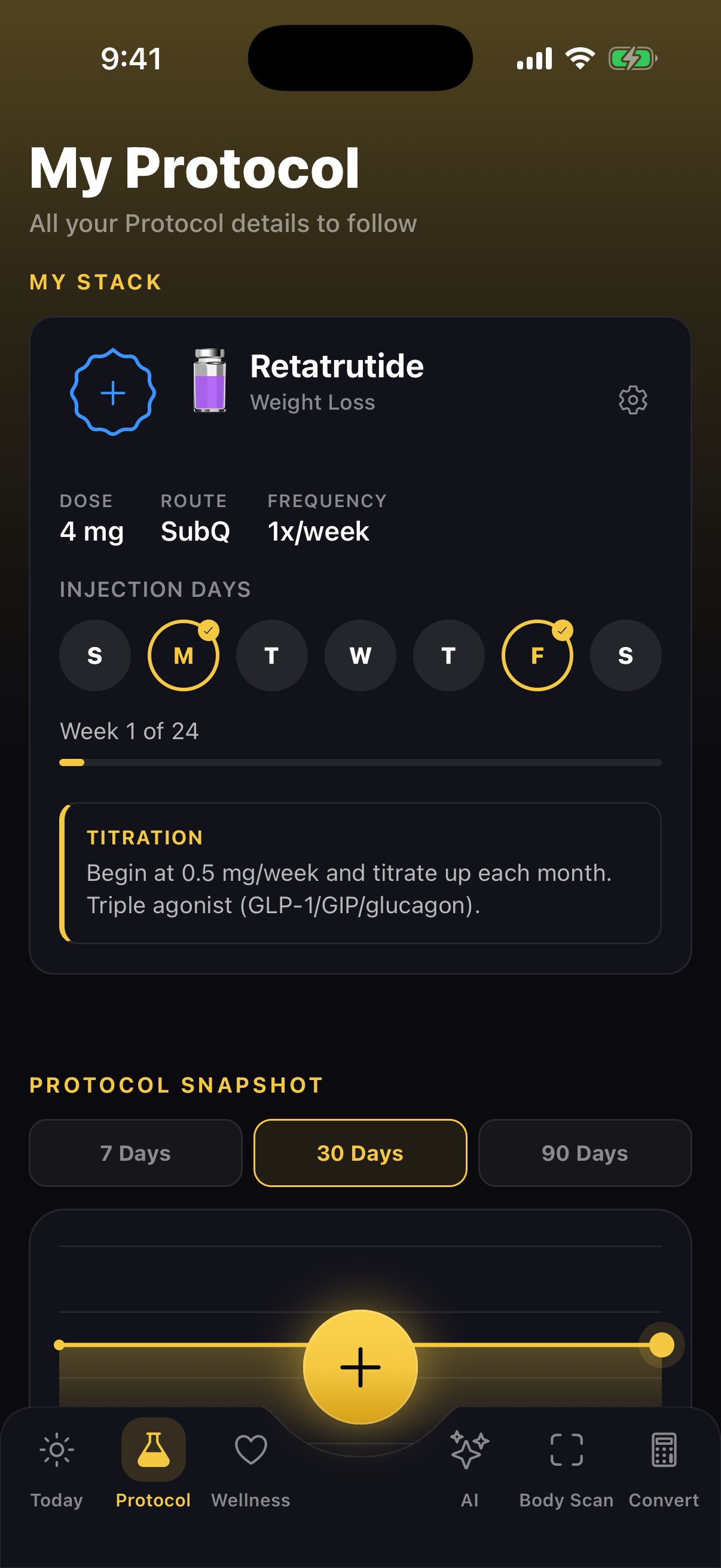Peptides AI protocol optimization screen